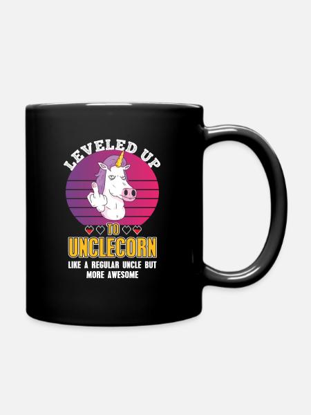 Leveled up to tonton cadeau pour tonton - Mug uni - noir