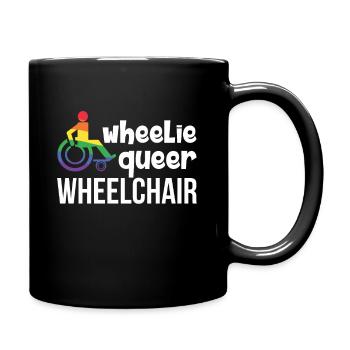 Wheelchair Wheelchair Users Handicap LGBT Humor - Full Colour Mug - black - Right