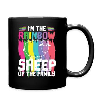 LGBTQ LGBT Arc-en-ciel Gay Gay Pride Lesbienne - Mug uni - noir - Droite