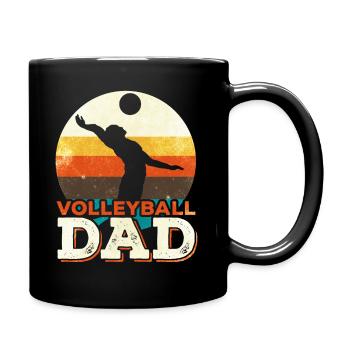 Volleyball Dad Volleyballer Father - Full Colour Mug - black - Right