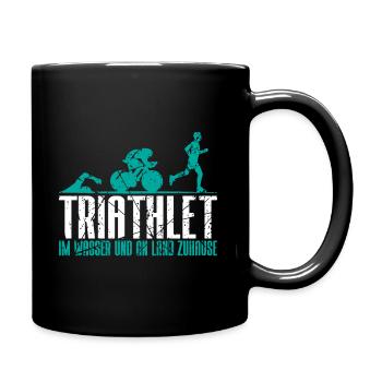 Triathlete Gift - Full Colour Mug - black - Right