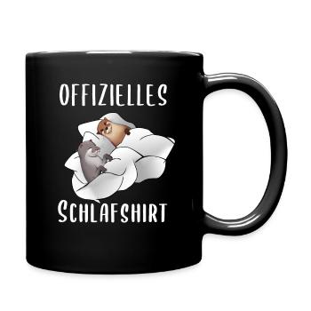 Chemise de sommeil avec deux pyjamas de loutre de loutre - Mug uni - noir - Droite