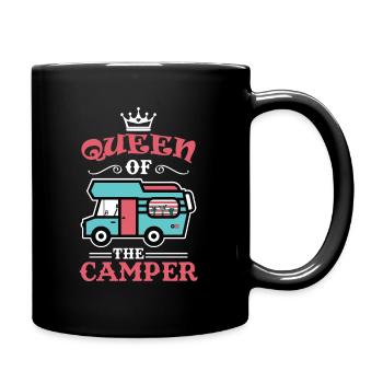 Womo Camper Queen Wohnmobil Camping - Full Colour Mug - black - Right