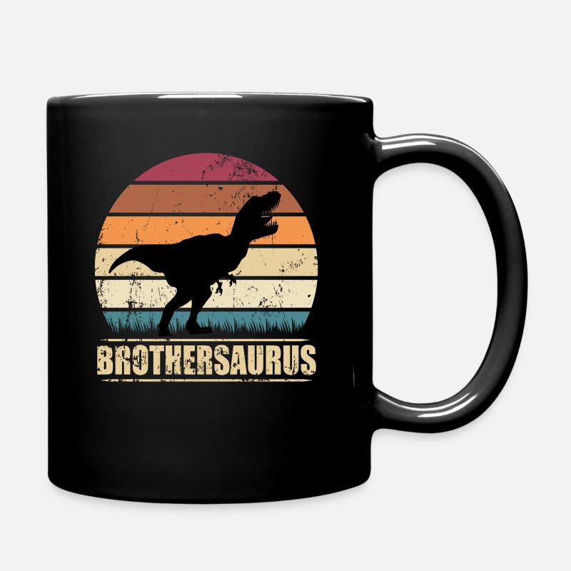 BrotherSaurus dinosaure T-Rex Frère Dino - Mug uni - noir