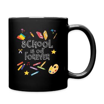 School out forever - School leaving school leavers - Full Colour Mug - black - Right