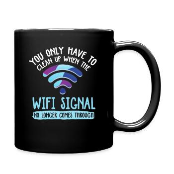 Computer scientist Programmer Computer Computer - Full Colour Mug - black - Right