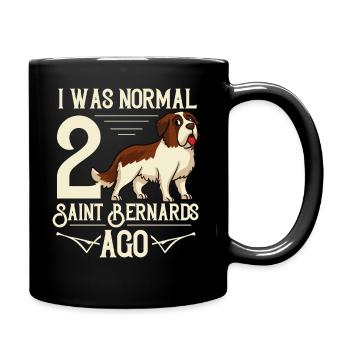 St. Bernard dog Bernhardshund owner owner - Full Colour Mug - black - Right