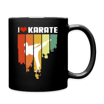 I Love Karate Retro Edition - Mug uni - noir - Droite