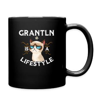 Grantln est un style de vie - Mug uni - noir - Droite