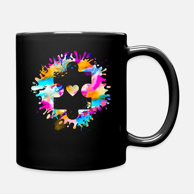Autism Puzzle Autism Awareness Day Autisme 400 - Mug uni - noir