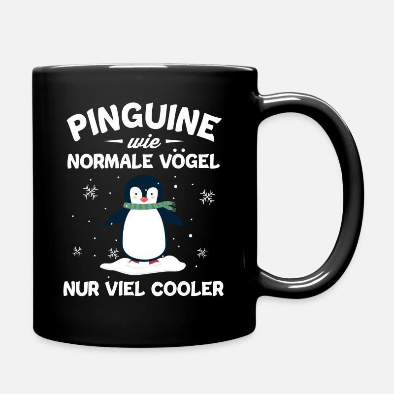 Pinguin - Tasse einfarbig - Schwarz