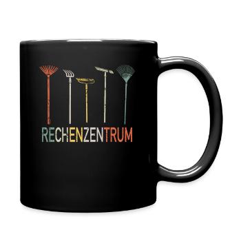 Rechenzentrum Rechen Garten Gärtner Geschenk - Tasse einfarbig - Schwarz - Rechts