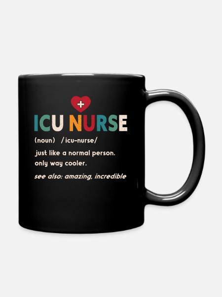 ICU Krankenschwester Definition Medizinische Intensivstation - Tasse einfarbig - Schwarz