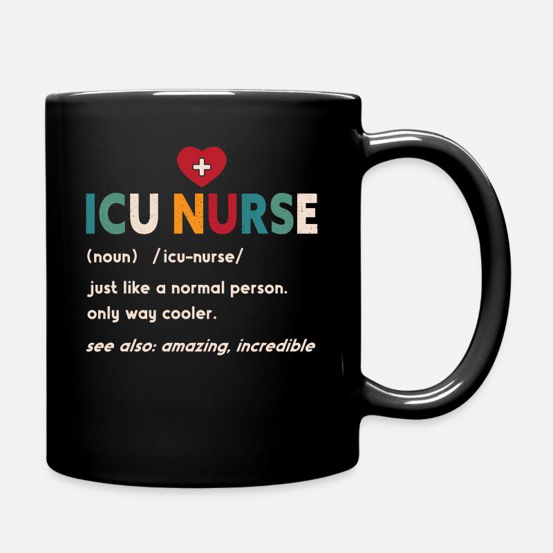 ICU Krankenschwester Definition Medizinische Intensivstation - Tasse einfarbig - Schwarz