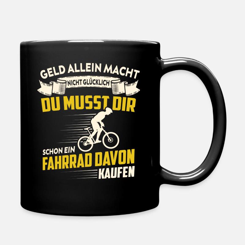 Fahrrad Fahrradfahrer Radfahrer Geschenk - Tasse einfarbig - Schwarz