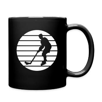 Game On: T-Shirt mit Eishockey-Spieler-Logo - Tasse einfarbig - Schwarz - Rechts
