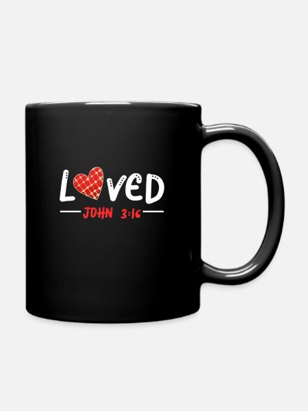 Bibel Psalm Vers Bibelverse Christen Evangelisch - Tasse einfarbig - Schwarz