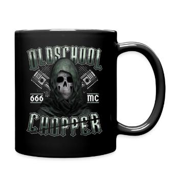 Oldschool Chopper - Mug uni - noir - Droite