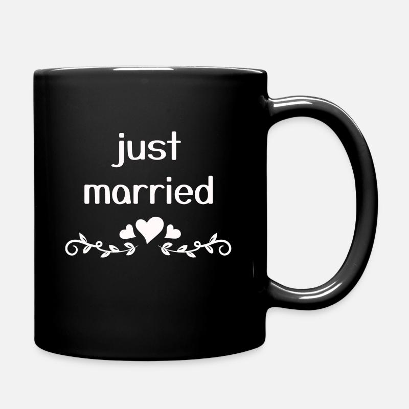 just married - Mug uni - noir