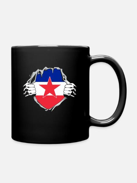 Born en Yugoslavia - Drôle de Yougoslavie Balkans - Mug uni - noir