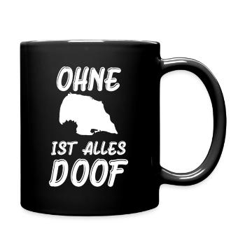 Fehmarn Heimat Insel Ostsee Sonneninsel - Tasse einfarbig - Schwarz - Rechts