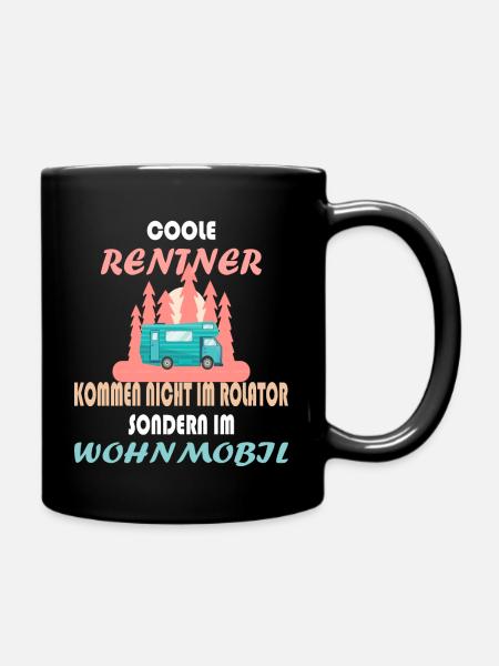 WOHNMOBIL RENTNER - Tasse einfarbig - Schwarz