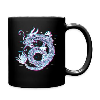 Japanese Dragon Vaporwave Aesthetic cadeau - Mug uni - noir - Droite