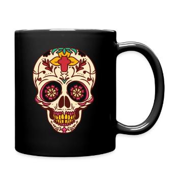 Cinco de Mayo Skull - Full Colour Mug - black - Right