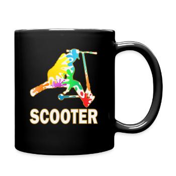 Stunt Scooter Electric Scooter Scooter - Full Colour Mug - black - Right