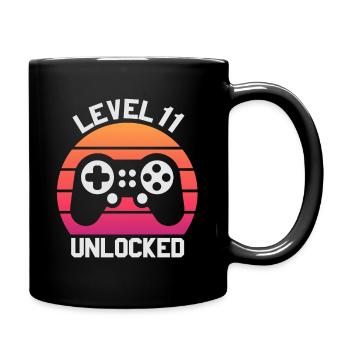 Cadeau de garçon de 11ème anniversaire, anniversaire de garçons de 11 ans - Mug uni - noir - Droite