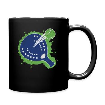Padel Players Racket Playing Padel Vintage - Full Colour Mug - black - Right
