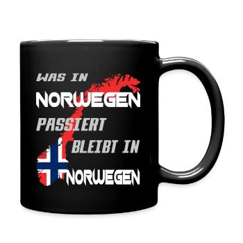 NORWEGEN ANGELN - Tasse einfarbig - Schwarz - Rechts