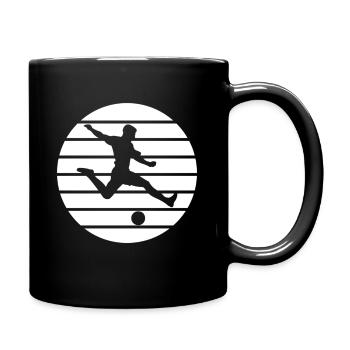 Marquez comme un pro: T-shirt avec logo de joueur de football - Mug uni - noir - Droite