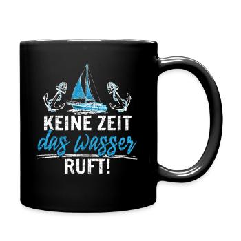 Segeln Segelboot Segler Geschenk - Tasse einfarbig - Schwarz - Rechts