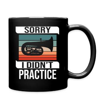 Tubist Musician Instrument Tuba Player Tuba - Full Colour Mug - black - Right