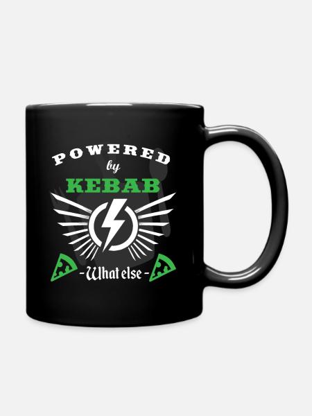 POWERED BY KEBAB - Mug uni - noir