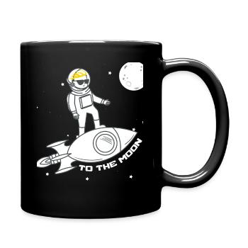 GME To The Moon No Limits - Tasse einfarbig - Schwarz - Rechts
