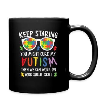 Autism Awareness - Full Colour Mug - black - Right