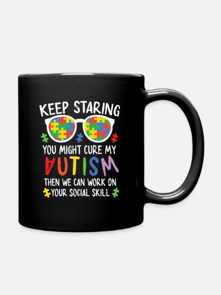 Autism Awareness - Full Colour Mug - black