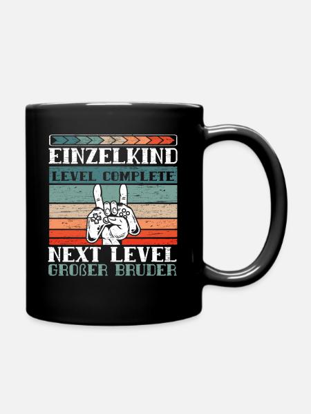 Großer Bruder Level Complete - Tasse einfarbig - Schwarz