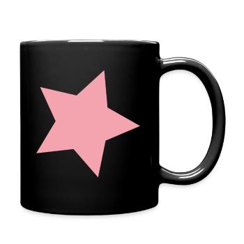 Pink - Star | Men and women - Full Colour Mug - black - Right