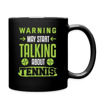 Tennis Tennis Player Tennis Racket Tennis Court - Full Colour Mug - black - Right