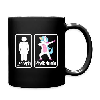 Physiklehrerin Physikerin - Tasse einfarbig - Schwarz - Rechts