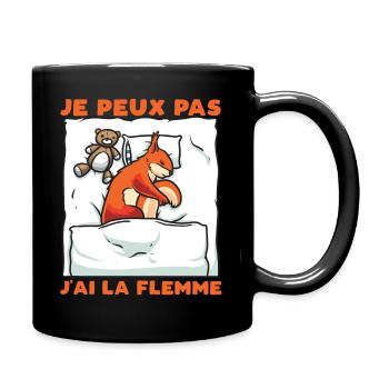 Cadeau Drôle De Écureuil Paresseux - Mug uni - noir - Droite