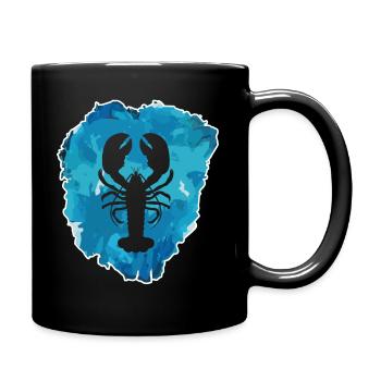 Homard - Cool dans le bloc de glace - Mug uni - noir - Droite