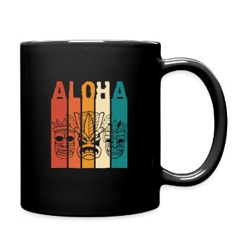 Cool Aloha Hibiscus Flowers Hawaii Maui Big Island - Full Colour Mug - black - Right