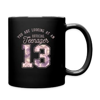 13ème anniversaire adolescente officielle - Mug uni - noir - Droite