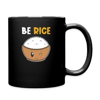 Kawaii riz drôle de jeu de mots riz - Mug uni - noir - Droite