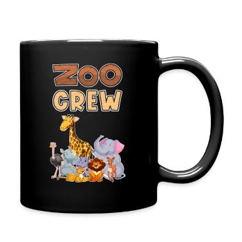 Zoo Crew Zoo Ausflug Kinder - Tasse einfarbig - Schwarz - Rechts