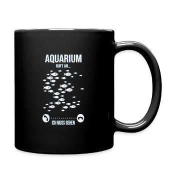 Aquarium Aquarist Fish Aquarium Ornamental fish - Full Colour Mug - black - Right